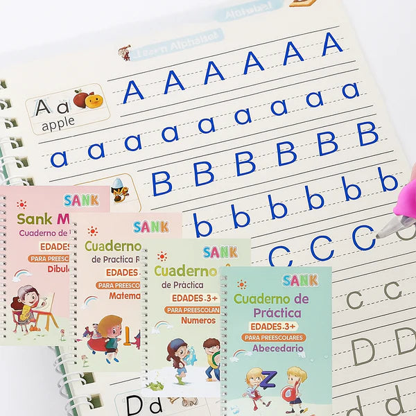 4 Libros Caligrafia Montessori