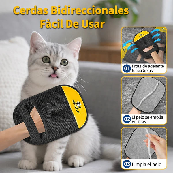 Guante Cepillo Quita Pelos o Motas Paga 1 lleva 3